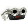 HMF Racing Titan SS Big Core Dual Turbo-Back Exhaust for Can-Am Maverick R, Stainless Steel with Billet end caps, photo 5
