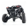 HMF Racing Titan SS Big Core Dual Turbo-Back Exhaust for Can-Am Maverick R, Black Cerakote with Billet Blackout end caps, photo 1