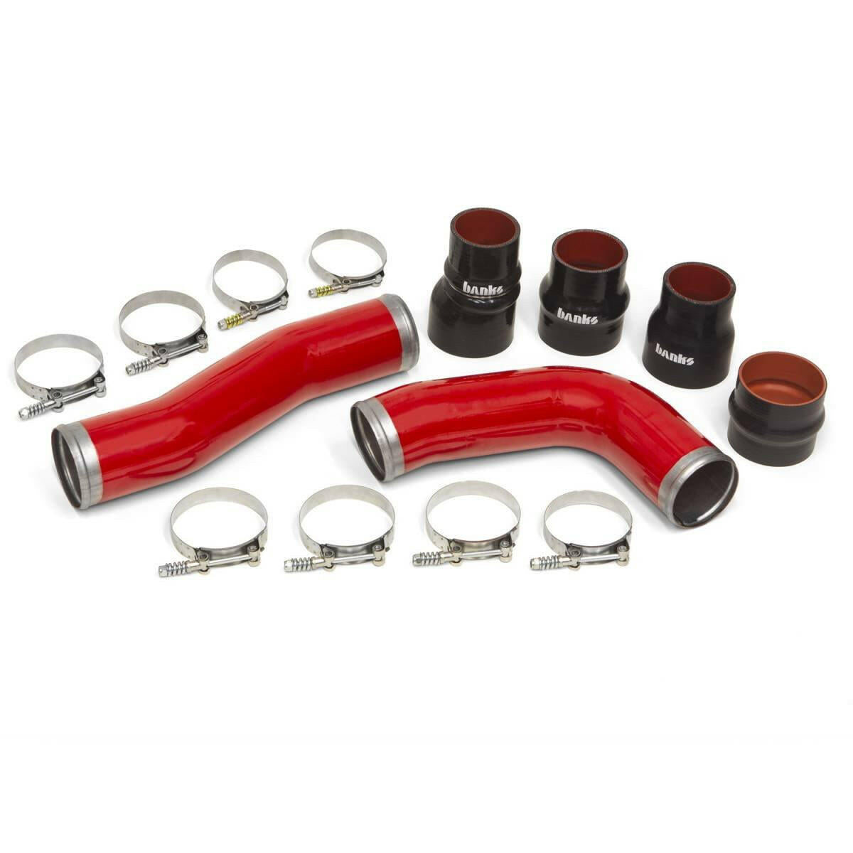 Banks Power Boost Tube Kit Red Powdercoat 2010-12 Ram 6.7L OEM Replacement Boost Tubes Banks Power.