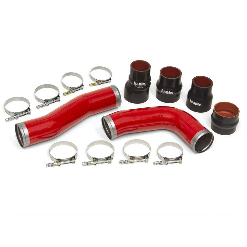 Banks Power Boost Tube Kit Red Powdercoat 2010-12 Ram 6.7L OEM Replacement Boost Tubes Banks Power.