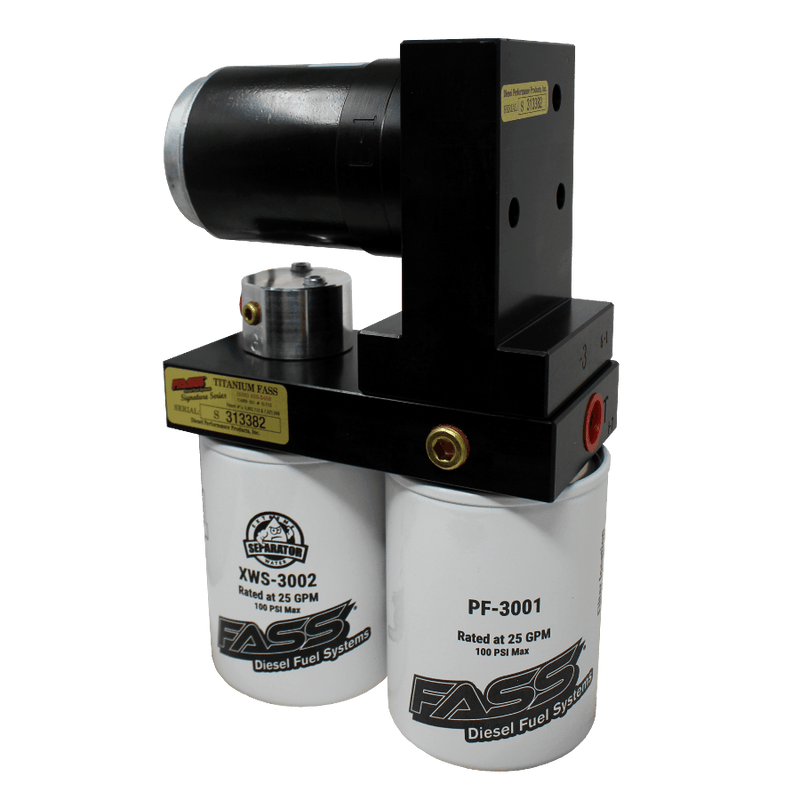 FASS Titanium Signature Series Diesel Fuel System 165GPH Dodge Cummins 5.9L and 6.7L 2005-2018 and 2021 - TSD07165G.