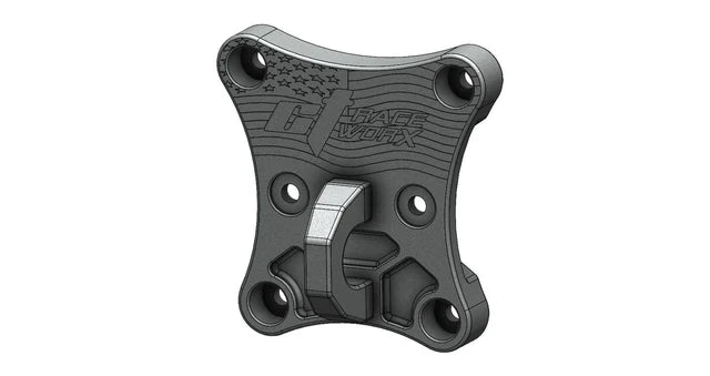 Maverick X3 Billet Proof Radius Rod Plate with Tow Ring by CT Race Worx