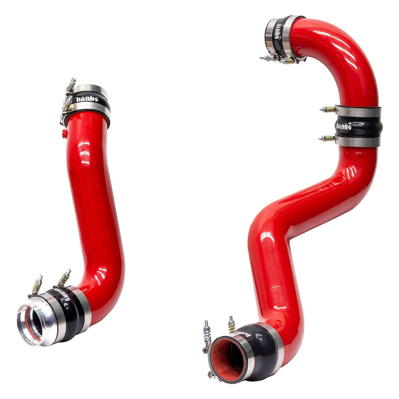 Banks Power Boost Tube Upgrade Kit Red Powder Coated (Set) for 17-19 Chevy/GMC 2500/3500 6.6L Duramax L5P Banks Power