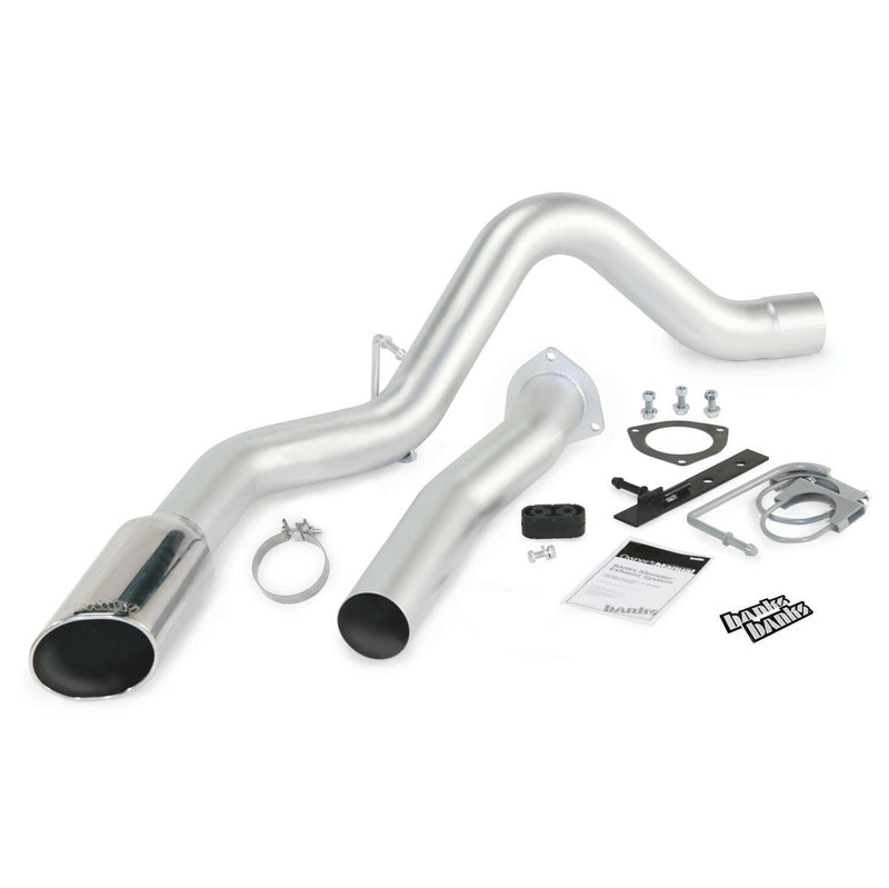 Banks Power Monster Exhaust System Single Exit Chrome Tip 07-10 Chevy 6.6L LMM ECSB-CCLB to Banks Power.
