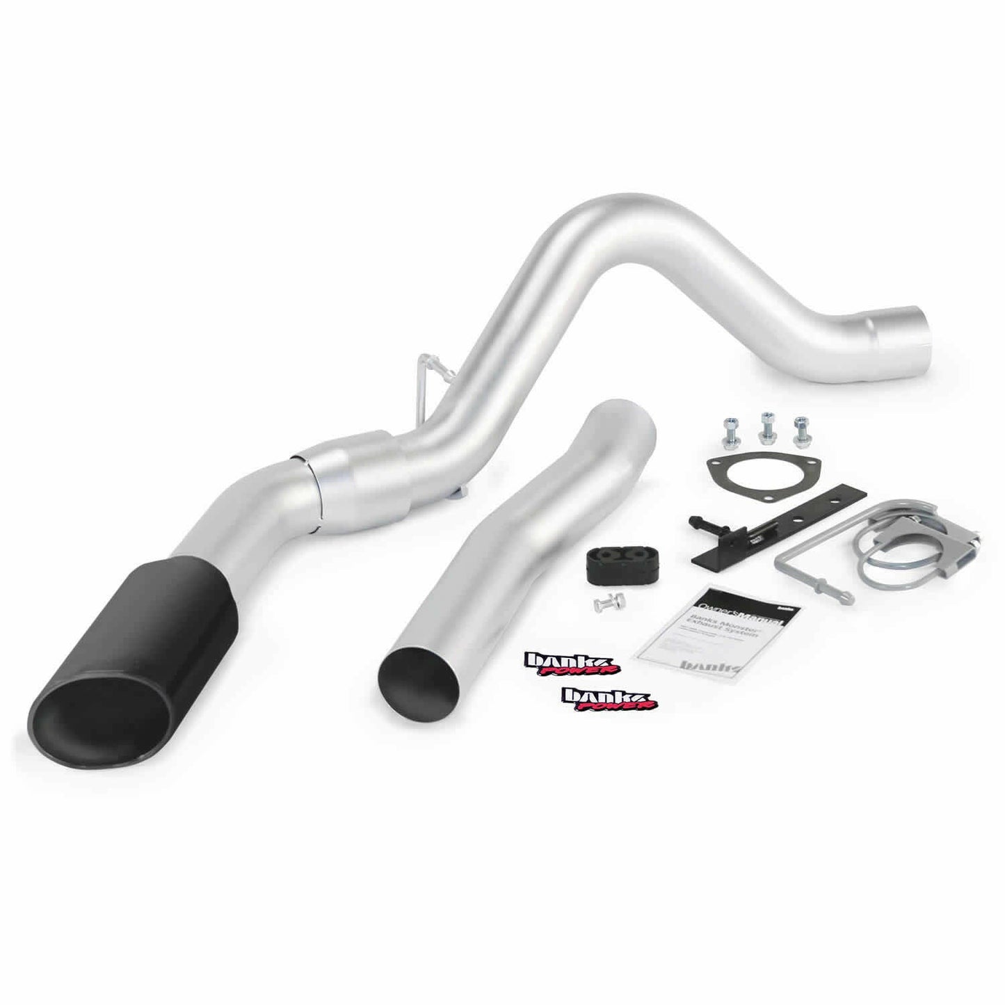 Banks Power Monster Exhaust System Single Exit Black Tip 15 6.6L LML DCSB-CCLB Banks Power