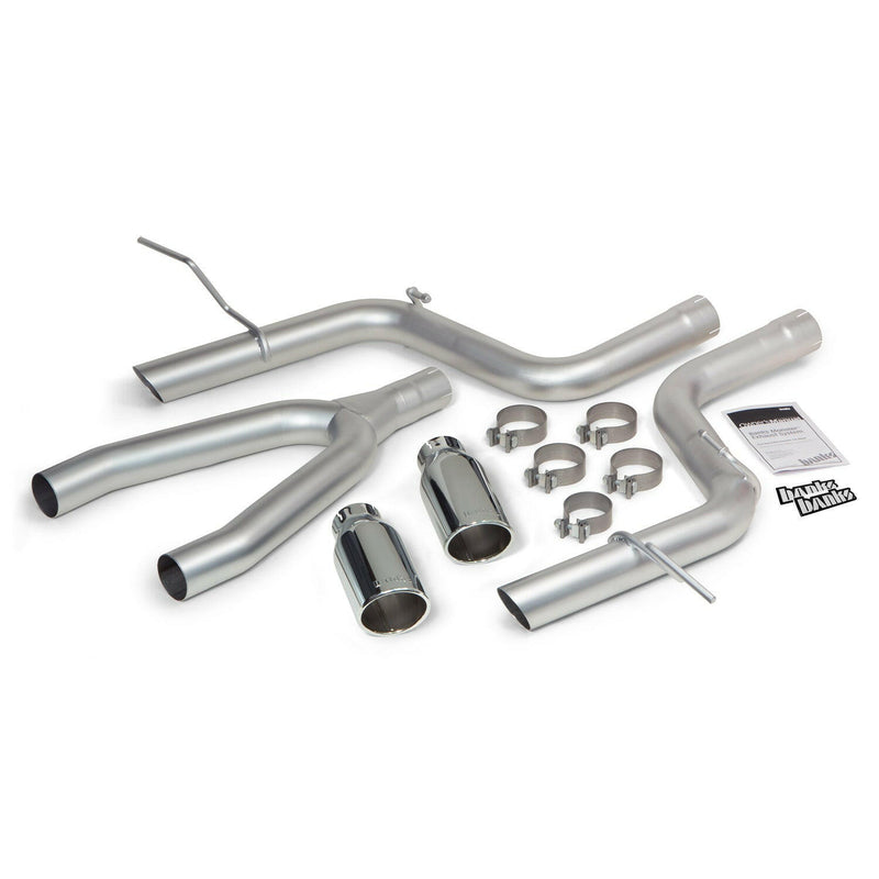 Banks Power Monster Exhaust System DualRear Exit Chrome Round Tips 14-15 Jeep Grand Cherokee 3.0L Diesel Banks Power.