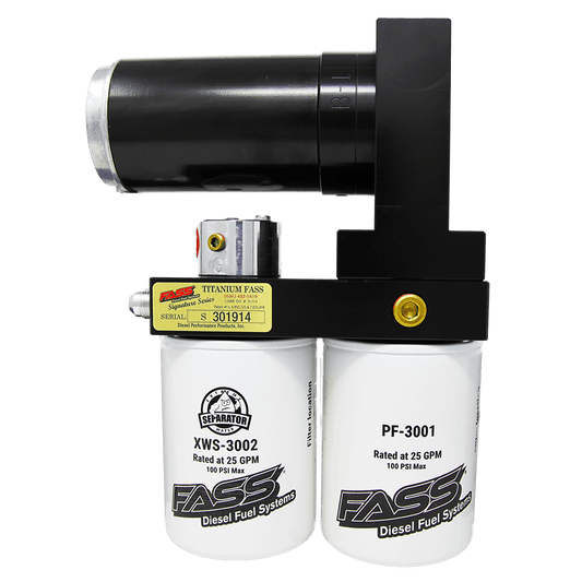 FASS Titanium Signature Series Diesel Fuel System 250GPH Dodge Cummins 5.9L and 6.7L 2005-2018 and 2021 - TSD07250G.